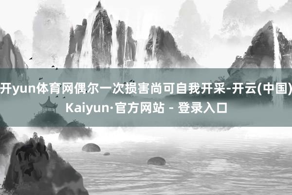 开yun体育网偶尔一次损害尚可自我开采-开云(中国)Kaiyun·官方网站 - 登录入口