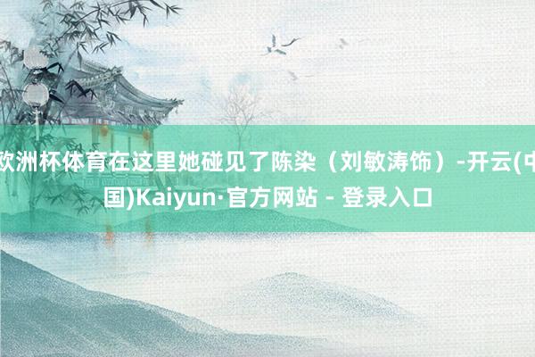 欧洲杯体育在这里她碰见了陈染（刘敏涛饰）-开云(中国)Kaiyun·官方网站 - 登录入口