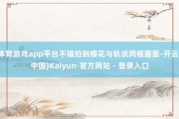 体育游戏app平台不错拍到樱花与轨谈同框画面-开云(中国)Kaiyun·官方网站 - 登录入口