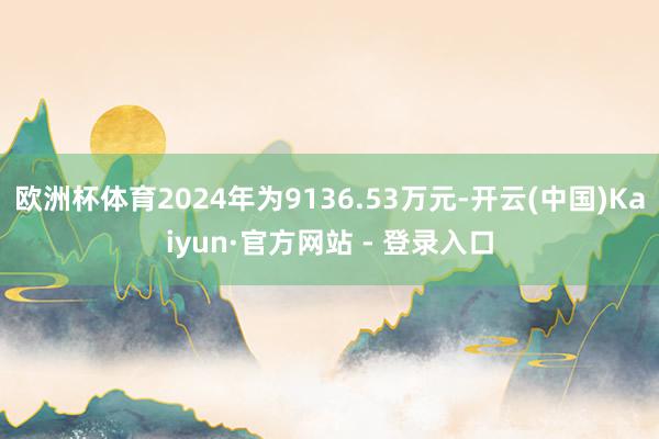 欧洲杯体育2024年为9136.53万元-开云(中国)Kaiyun·官方网站 - 登录入口