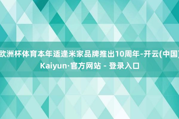 欧洲杯体育本年适逢米家品牌推出10周年-开云(中国)Kaiyun·官方网站 - 登录入口