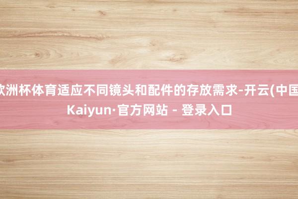 欧洲杯体育适应不同镜头和配件的存放需求-开云(中国)Kaiyun·官方网站 - 登录入口