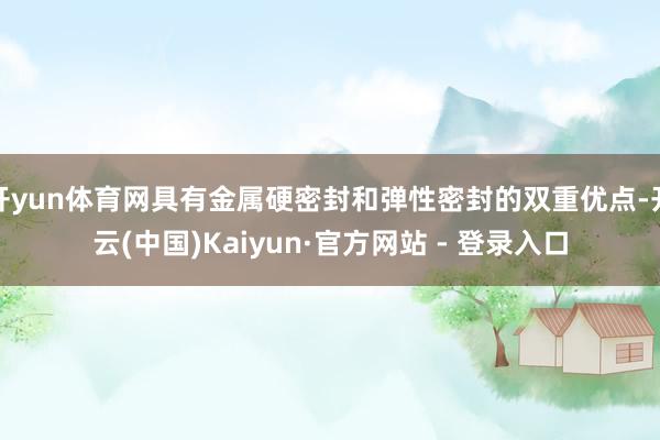 开yun体育网具有金属硬密封和弹性密封的双重优点-开云(中国)Kaiyun·官方网站 - 登录入口
