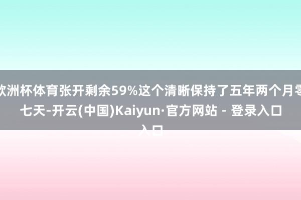 欧洲杯体育张开剩余59%这个清晰保持了五年两个月零七天-开云(中国)Kaiyun·官方网站 - 登录入口